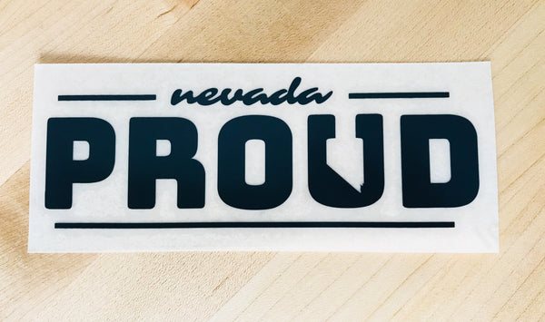 Nevada Proud Decal - Black