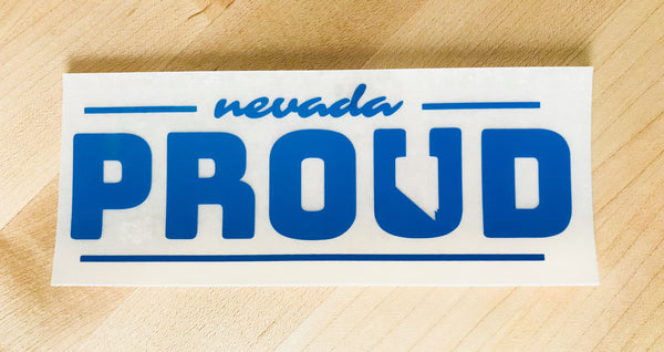 Nevada Proud Decal - Blue