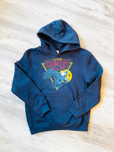 Youth Fleece Hoodie - All For Our Country