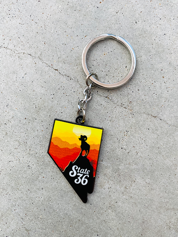 Bighorn Sunset Keychain