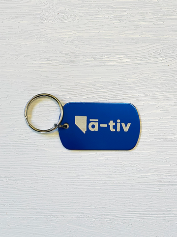 Nevada Native Metal Keychain