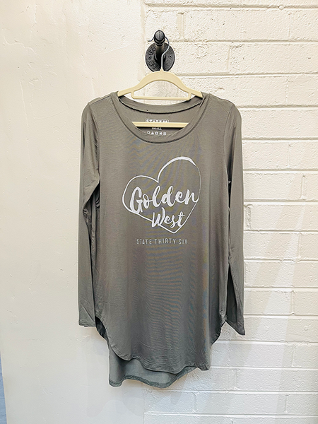 Women's Round Neck Long Sleeve - Golden West