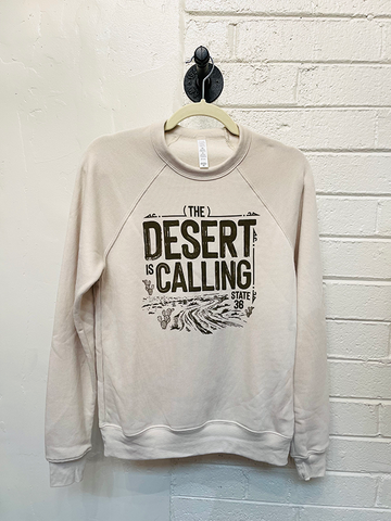 Crew Fleece Sweatshirt - Desert Is Calling
