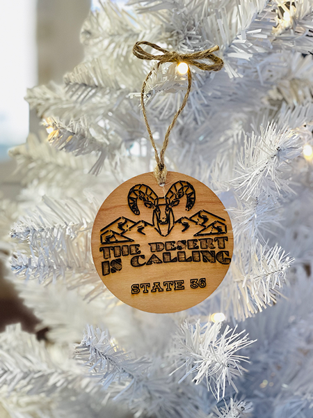 Desert Is Calling w/ Bighorn Ornament