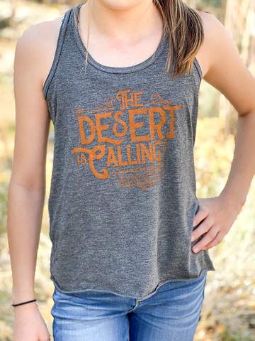 Youth Flowy Racerback Tank - Desert is Calling