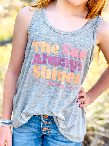 Youth Flowy Racerback Tank - Sun Always Shines