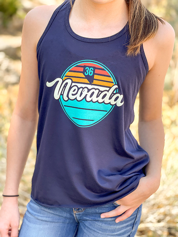Youth Flowy Racerback Tank - Nevada