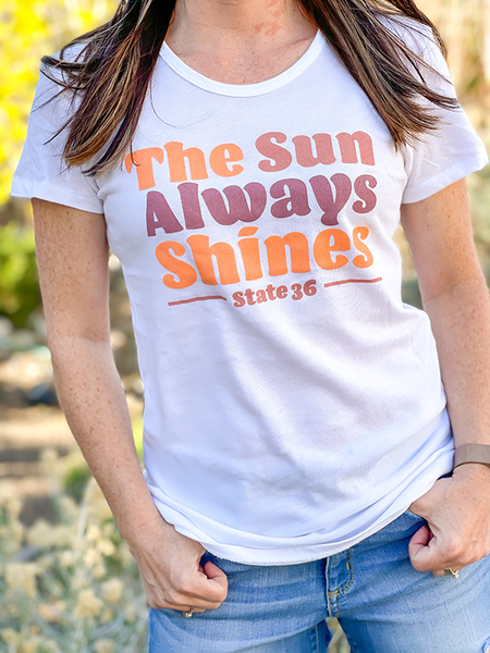 Women's Vintage Jersey Tee - Sun Always Shines
