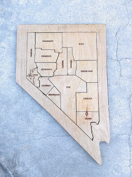 Handmade Nevada County Puzzle