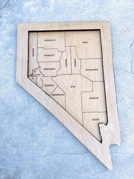 Handmade Nevada County Puzzle