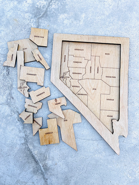 Handmade Nevada County Puzzle