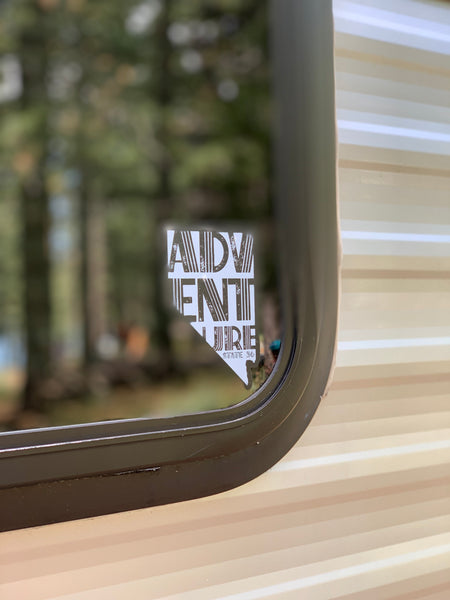 NV Adventure Decal - White
