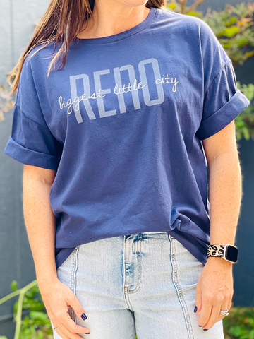 Women's Oversized Basic Tee - Reno