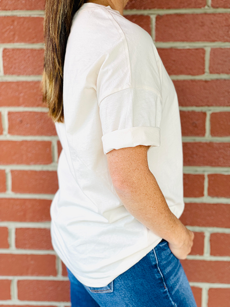 Women's Oversized Basic Tee - Logo