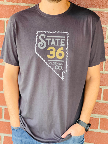 Bamboo Tee - Barbed Wire Nevada