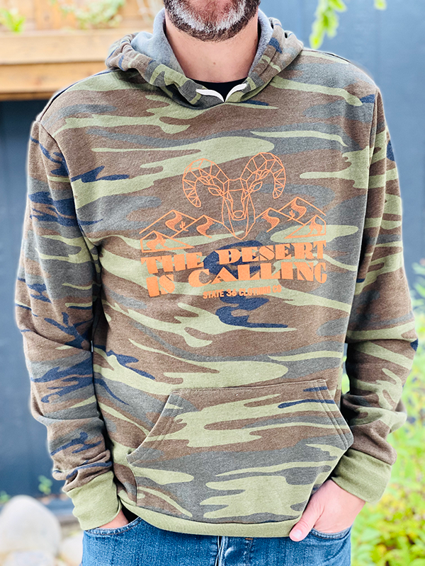 Fleece Hoodie Desert Is Calling State 36 Clothing Co