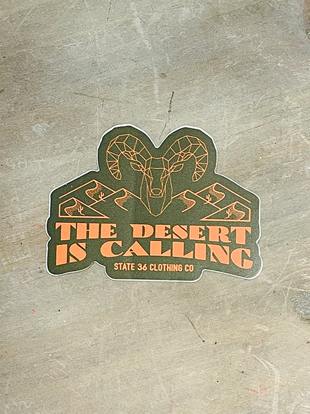 Desert Is Calling Sticker