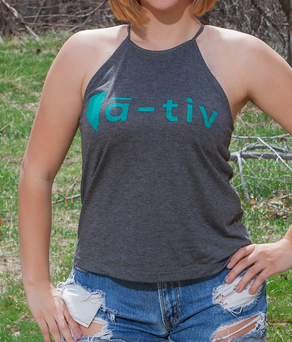 Women's Flowy High Neck Tank - NV Native