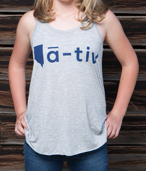 Youth Flowy Racerback Tank - Native