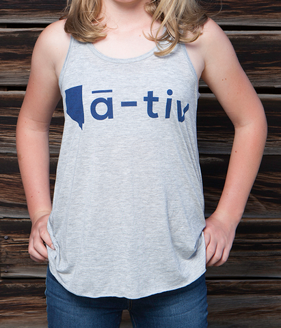 Youth Flowy Racerback Tank - Native